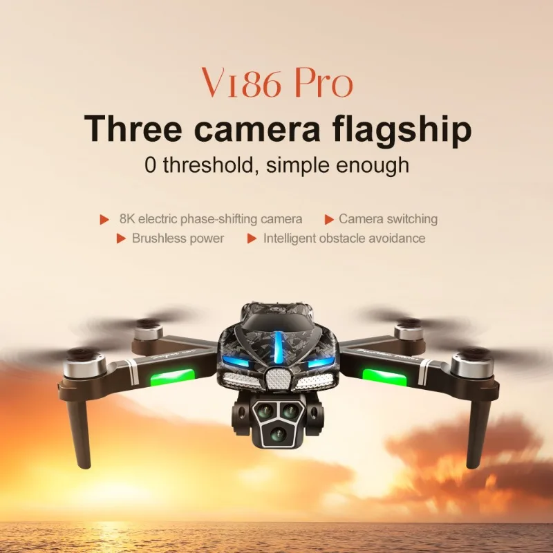 Drone Gimbal 2 Axis - Nuovo V186 Pro Drone Motore Brushless