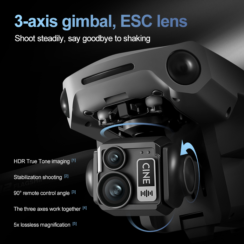 Drone RC con Gimbal a 3 Assi 8 - Drone Gimbal 3 Axis recensione e prezzo