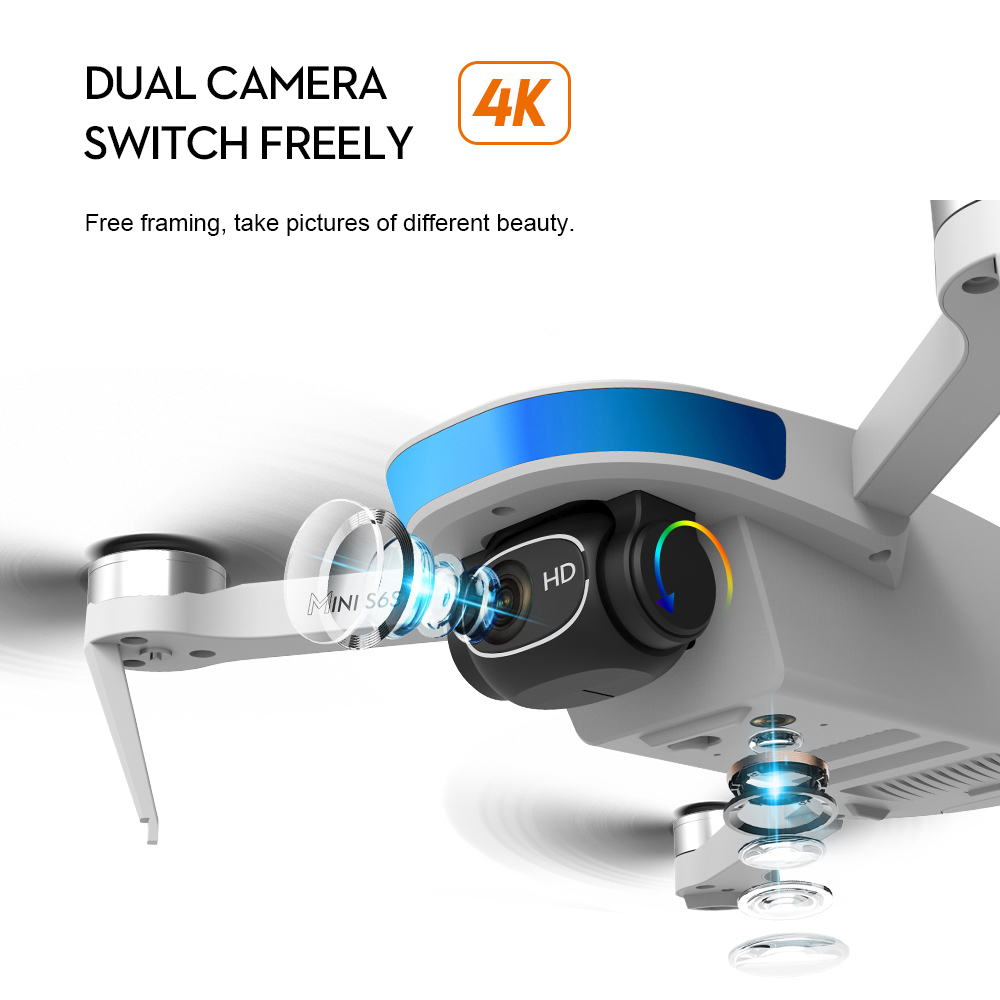 S6S GPS Posizionamento del flu - Drone Gimbal 2 Axis recensione e prezzo