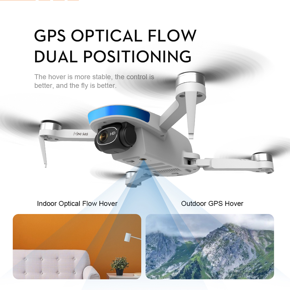 S6S GPS Posizionamento del flu - Drone Gimbal 2 Axis recensione e prezzo